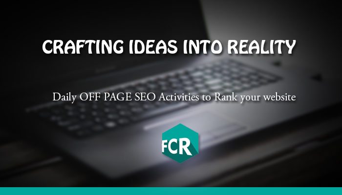 off page SEO activities