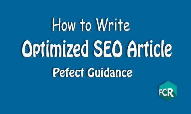 The complete guide to optimizing SEO Article!